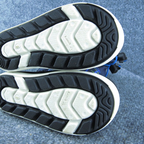 Kamik Boys Snow Boot Shoes Black Synthetic Drawstring Size T 8 Medium - Picture 9 of 9